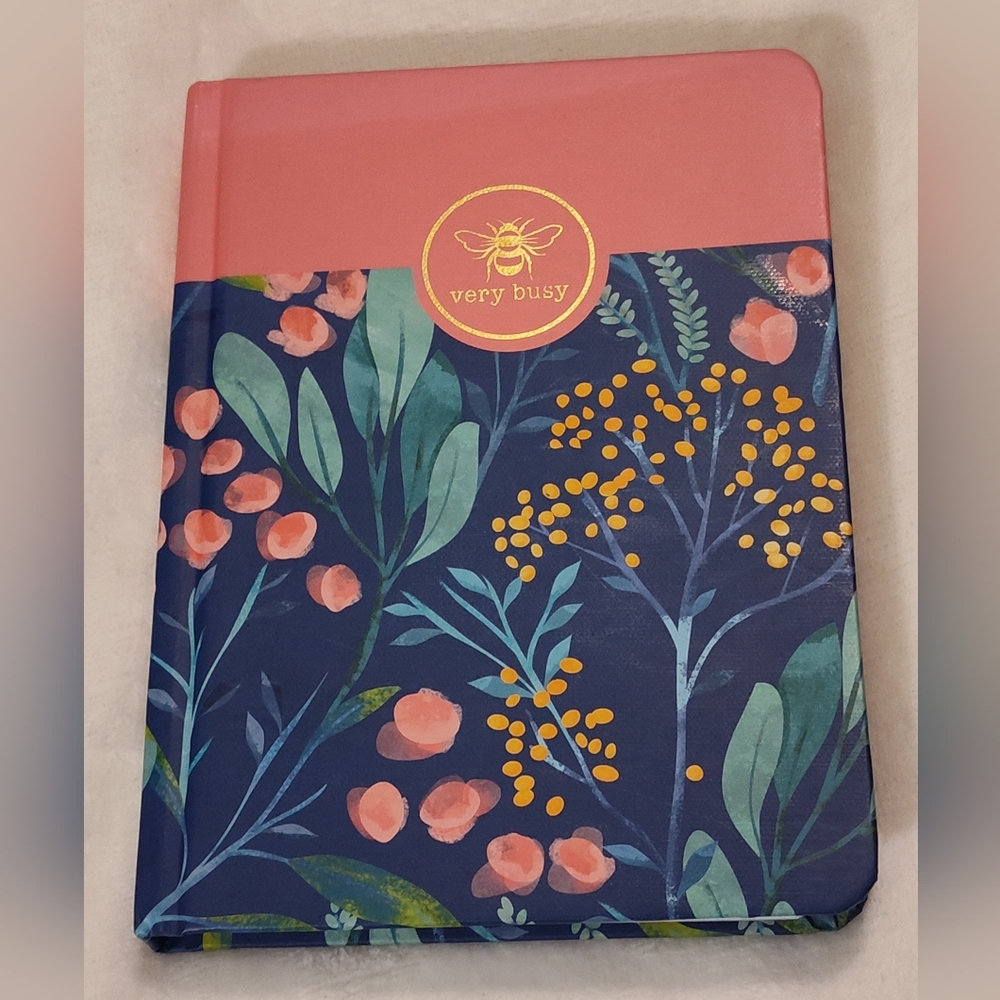 Floral Notebook - Pink and Blue